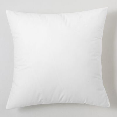 Housse de coussin blanche - 40x40 cm - 100% coton - 144 fils. Poids : 115