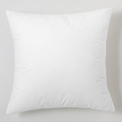 Weißer Kissenbezug – 40 x 40 cm – 50 % Baumwolle / 50 % Polyester – 144 Fäden. Gewicht: 115