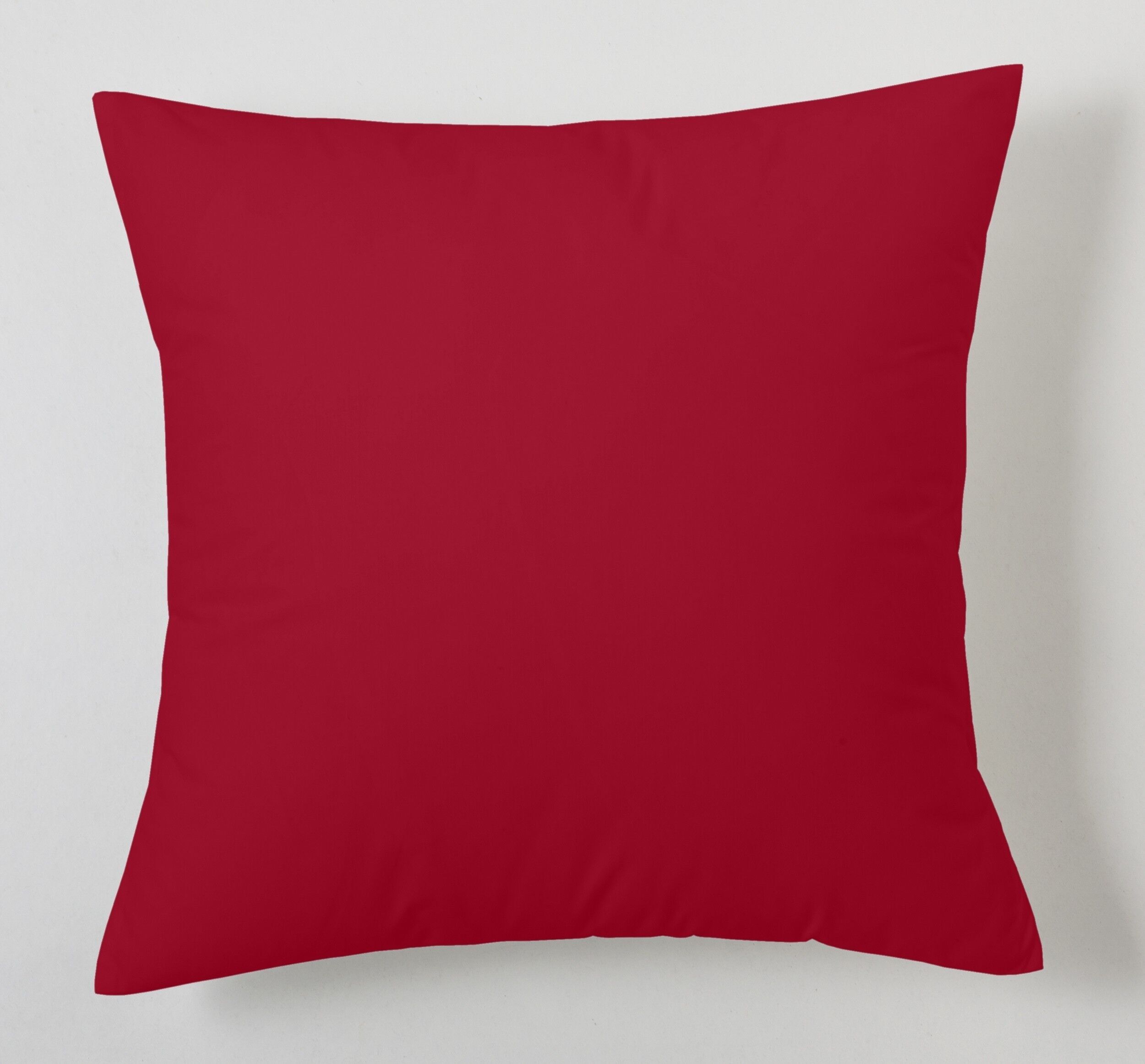 Fodera per cuscino bordeaux - 40x40 cm - 50% cotone / 50% poliestere - 144 fili. Peso: 115