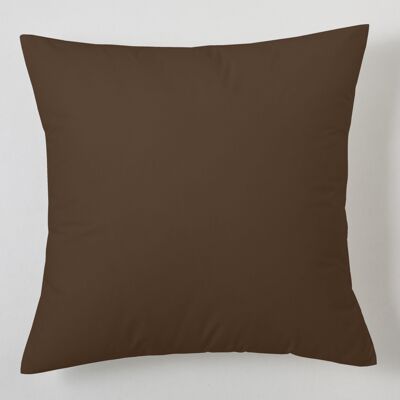 Fodera per cuscino cioccolato - 40x40 cm - 100% cotone - 200 fili. Peso: 125