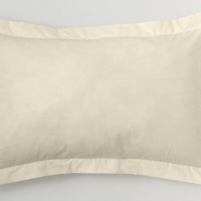 Housse de coussin crème - 50x75 cm - 50% coton / 50% polyester - 144 fils. Poids : 115