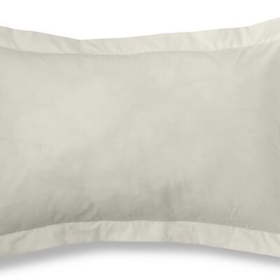 Fodera per cuscino color crema - 50x75 cm - 100% cotone - 144 fili. Peso: 115