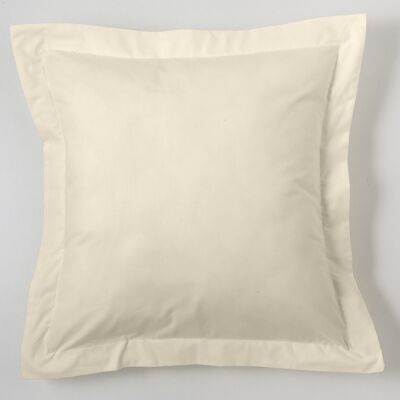 Housse de coussin crème - 55x55 cm - 50% coton / 50% polyester - 144 fils. Poids : 115