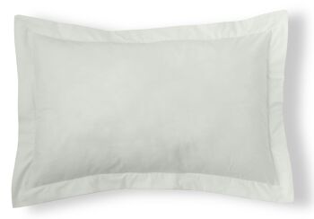 Housse de coussin écru - 50x75 cm - 100% coton - 200 fils. Poids : 125 1