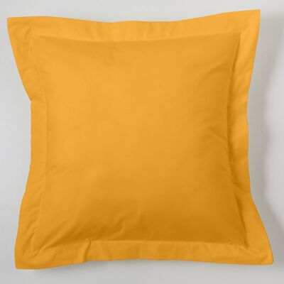 Housse de coussin couleur maïs - 55x55 cm - 100% coton - 144 fils. Poids : 115