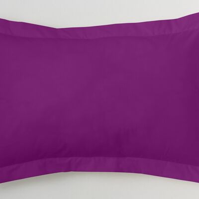 Housse de coussin violet - 50x75 cm - 100% coton - 144 fils. Poids : 115