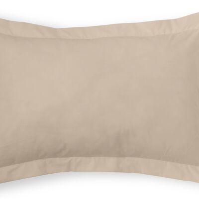 Housse de coussin couleur pierre - 50x75 cm - 100% coton - 200 fils. Poids : 125