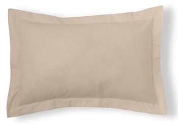 Housse de coussin couleur pierre - 50x75 cm - 100% coton - 200 fils. Poids : 125 1