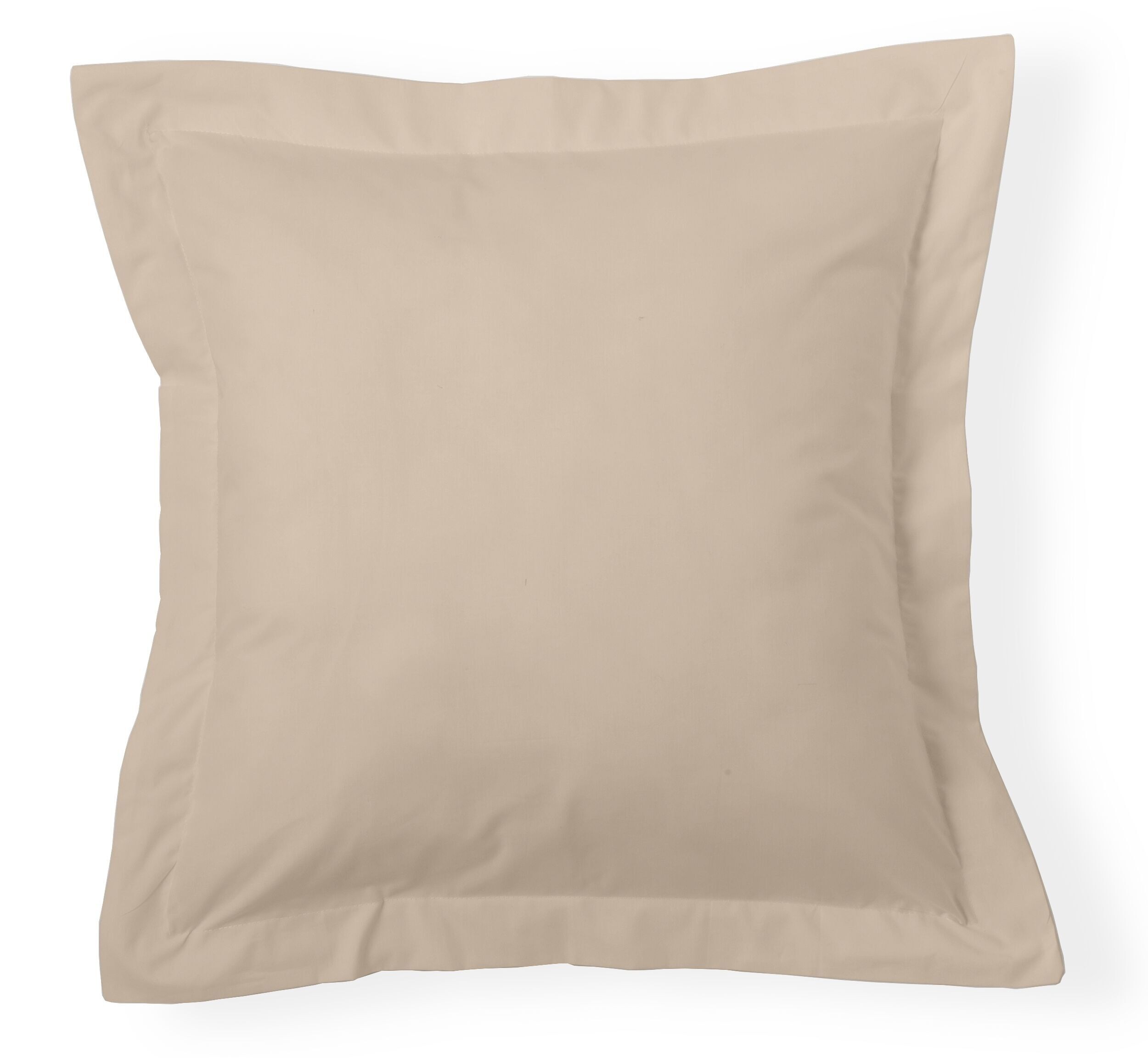 Federa per cuscino color pietra - 55x55 cm - 100% cotone - 200 fili. Peso: 125