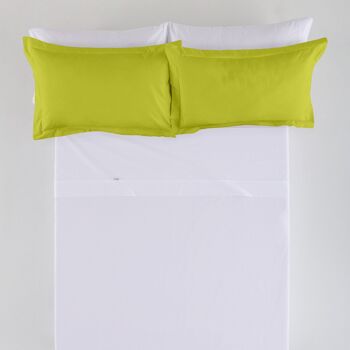 Housse de coussin pistache - 50x75 cm - 50% coton / 50% polyester - 144 fils. Poids : 115 2