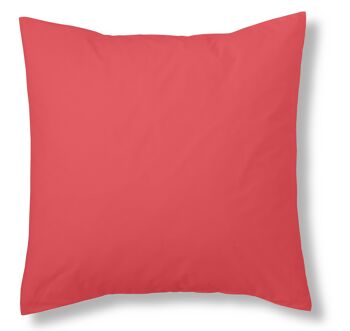 Housse de coussin rouge - 40x40 cm - 50% coton / 50% polyester - 144 fils. Poids : 115