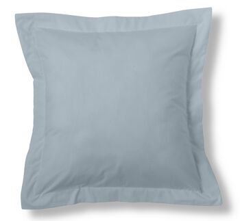 Housse de coussin argent - 55x55 cm - 100% coton - 144 fils. Poids : 115 1