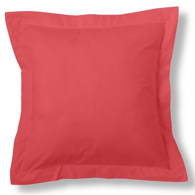 Roter Kissenbezug – 55 x 55 cm – 50 % Baumwolle / 50 % Polyester – 144 Fäden. Gewicht: 115