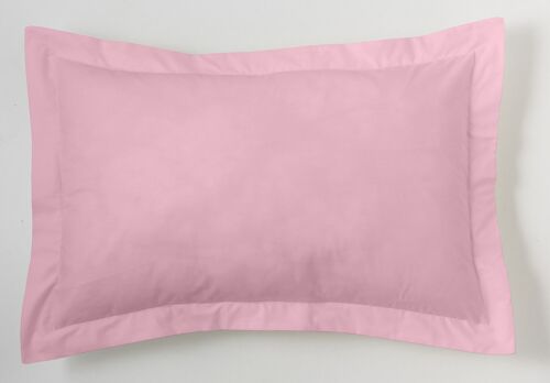 Funda de cojín color rosa - 50x75 cm - 50% algodón / 50% poliéster - 144 hilos. Gramage: 115