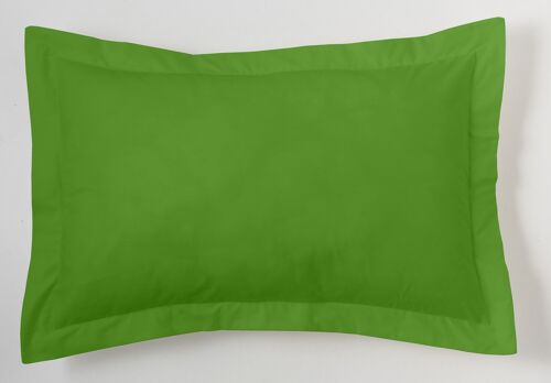 Funda de cojín color verde - 50x75 cm - 50% algodón / 50% poliéster - 144 hilos. Gramage: 115
