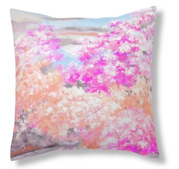 HOUSSE DE COUSSIN IMPRIMÉE AMELIE - MESURES 50X50 CM. - PARTIE IMPRIMÉE 100% COTON - PARTIE UNIE 50% COTON / 50% POLYESTER - 144 FILS