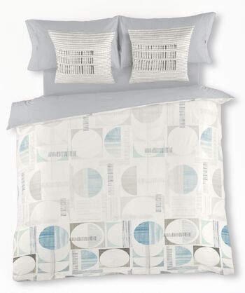 HOUSSE DE COUSSIN IMPRIMÉE JAIME - MESURES 50X50 CM - PARTIE IMPRIMÉE 100% COTON - PARTIE LISSE 50% COTON / 50% POLYESTER - 144 FILS 4