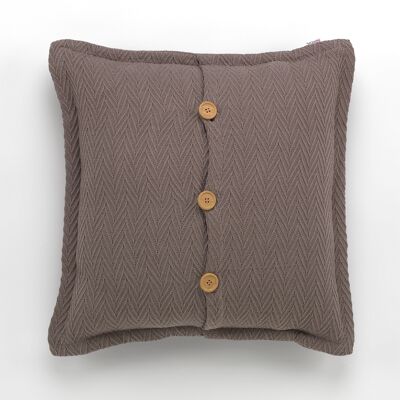 Gray Maia cushion cover. 50x50cm. Jacquard fabric