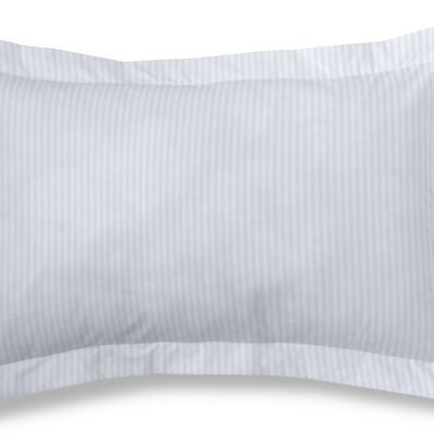 Housse de coussin satin effet rayé - 50x75 cm - 100% coton - 300 fils. Poids : 118