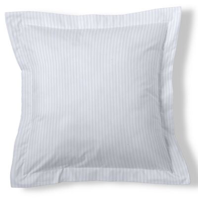 Housse de coussin satin effet rayé - 55x55 cm - 100% coton - 300 fils. Poids : 118