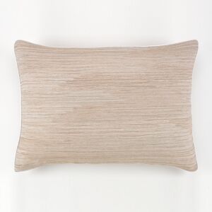 Housse de coussin Taver couleur pierre. 50x70cm. Tissu jacquard