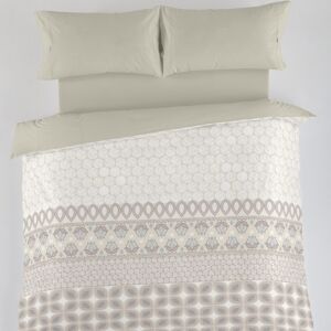 HOUSSE DE COUETTE AURA - 240X220 CM - IMPRESSION NUMÉRIQUE - NUMERIQUE : 100% COTON / UNI : 50% COTON - 50% POLYESTER - 144 FILS