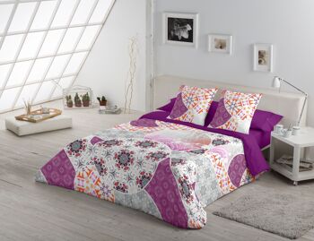 HOUSSE DE COUETTE BERNA - 240X220 CM - IMPRESSION NUMÉRIQUE - 100% COTON - 144 FILS 3