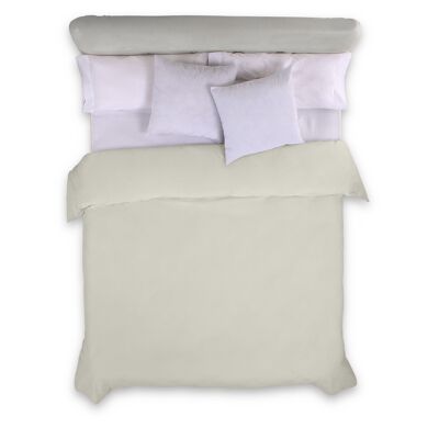 Cremefarbener Bettbezug – 105 cm Bett (1 Stück) – 100 % Baumwolle – 144 Fäden. Gewicht: 115