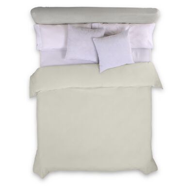 HOUSSE DE COUETTE Crème - Lit de 105 (1 pièce) - 100% coton - 144 fils. Poids : 115