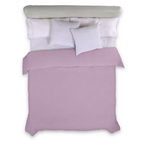 FUNDA NORDICA color malva - Cama de 105 (1 pieza) - 100% algodón - 144 hilos. Gramage: 115