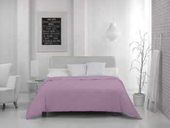 HOUSSE DE COUETTE Mauve - Lit de 105 (1 pièce) - 100% coton - 144 fils. Poids : 115 2