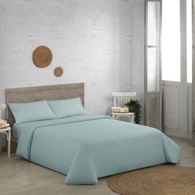 Ice-colored organic cotton duvet cover. 200 cm bed.