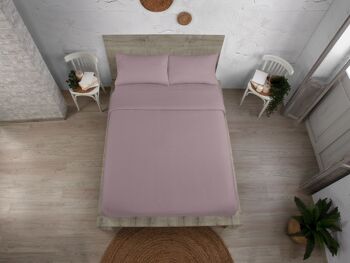 Housse de couette en coton biologique couleur nectar. Lit de 105 cm. 2