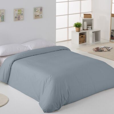 BETTBEZUG aus gekämmter Baumwolle in der Farbe Stahl – Bett 135/140 (1 Stück) – 100 % Baumwolle – 200 Fäden. Gewicht: 125