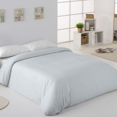 BETTBEZUG aus perlmuttfarbener gekämmter Baumwolle – Bett 135/140 (1 Stück) – 100 % Baumwolle – 200 Fäden. Gewicht: 125