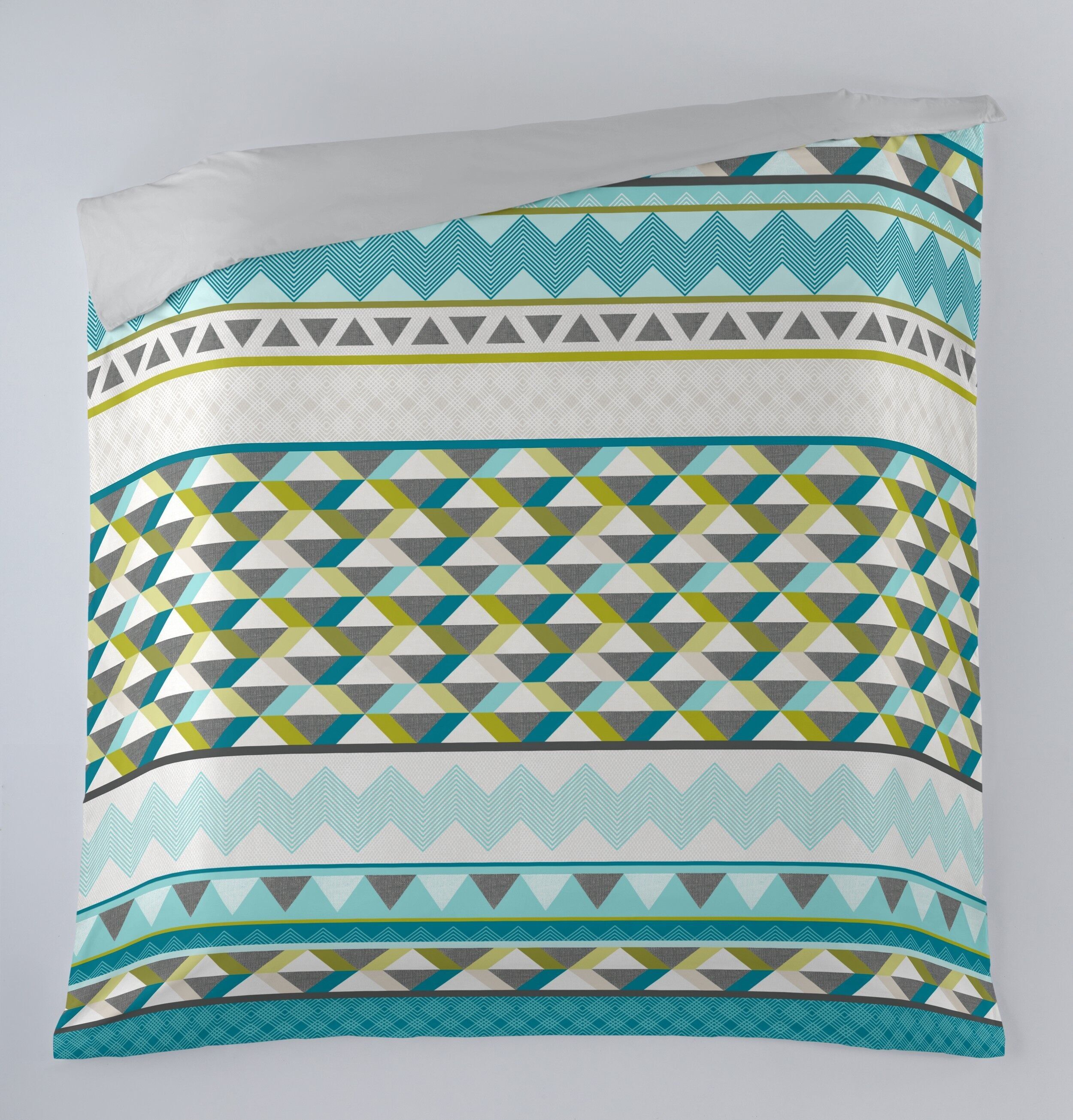 BEDRUCKTER BETTBEZUG MINA (1 STÜCK) – DIGITALDRUCK – 105-CM-BETT – BEDRUCKTER TEIL 100 % BAUMWOLLE – EINFACHER TEIL 50 % BAUMWOLLE / 50 % POLYESTER – 144 FÄDEN