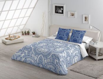 HOUSSE DE COUETTE FREYA - 200X200 CM - IMPRESSION NUMÉRIQUE - 100% COTON - 144 FILS 3