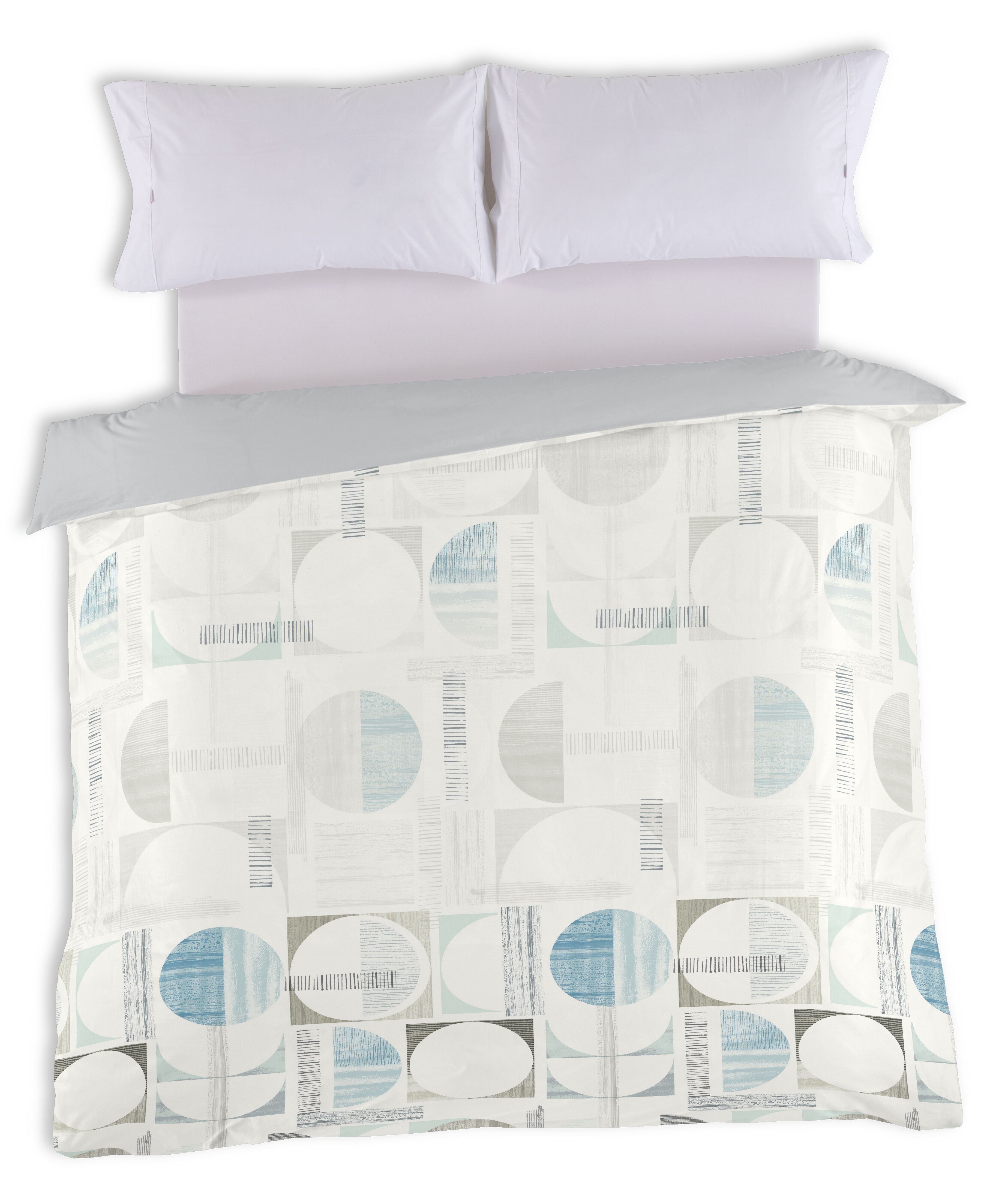 FUNDA NÓRDICA JAIME - 260X240 CM - IMPRESIÓN DIGITAL - DIGITAL: 100% ALGODÓN / LISO: 50% ALGODÓN - 50% POLIÉSTER - 144 HILOS