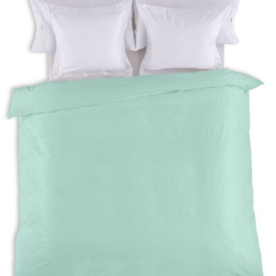 Einfarbiger Aqua-Bettbezug – 105 Bett (1 Stück) – 50 % Baumwolle / 50 % Polyester – 144 Fäden. Gewicht: 115