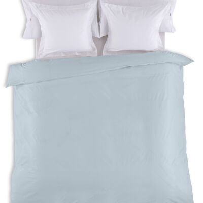 HOUSSE DE COUETTE uni bleu clair - Lit 105 (1 pièce) - 50% coton / 50% polyester - 144 fils. Poids : 115