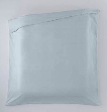 HOUSSE DE COUETTE uni bleu clair - Lit 90 (1 pièce) - 50% coton / 50% polyester - 144 fils. Poids : 115 3