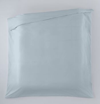 HOUSSE DE COUETTE uni bleu clair - Lit 180/200 (1 pièce) - 50% coton / 50% polyester - 144 fils. Poids : 115 3