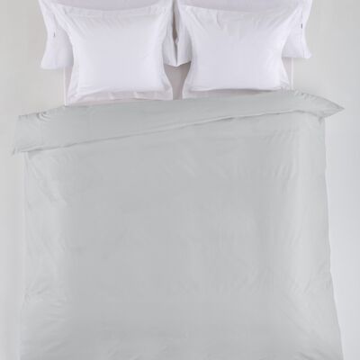 Housse de couette uni perles - Lit 105 (1 pièce) - 50% coton / 50% polyester - 144 fils. Poids : 115