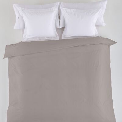 Einfarbiger bleifarbener DUVET-BEZUG – 105 Bett (1 Stück) – 50 % Baumwolle / 50 % Polyester – 144 Fäden. Gewicht: 115