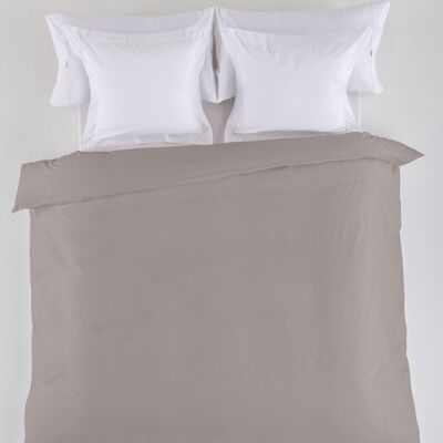 Einfarbiger, bleifarbener Bettbezug – 90 cm Bett (1 Stück) – 50 % Baumwolle / 50 % Polyester – 144 Fäden. Gewicht: 115