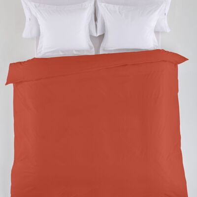 HOUSSE DE COUETTE couleur terre unie - Lit 105 (1 pièce) - 50% coton / 50% polyester - 144 fils. Poids : 115