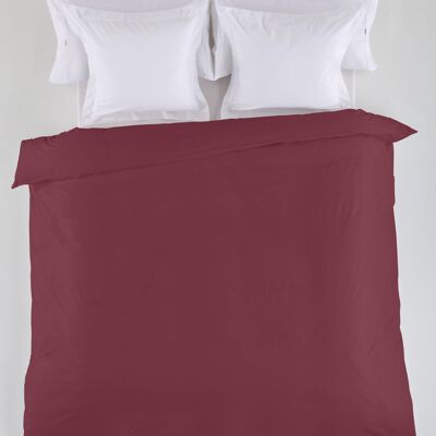 COPRIPIUMINO liscio color vino - 105 letto (1 pezzo) - 50% cotone / 50% poliestere - 144 fili. Peso: 115