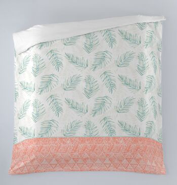 HOUSSE DE COUETTE MAICA - AQUA - 260X240 CM - IMPRESSION NUMÉRIQUE - 100% COTON - 144 FILS 4