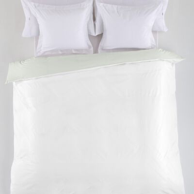 Wende-Bettbezug aus gekämmter Baumwolle in gebrochenem Weiß – Bett 180/200 (1 Stück) – 100 % Baumwolle – 200 Fäden. Gewicht: 125