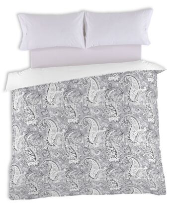 HOUSSE DE COUETTE VISNU - 140X200 CM - IMPRESSION NUMÉRIQUE - NUMERIQUE : 100% COTON / UNI : 50% COTON - 50% POLYESTER - 144 FILS 1